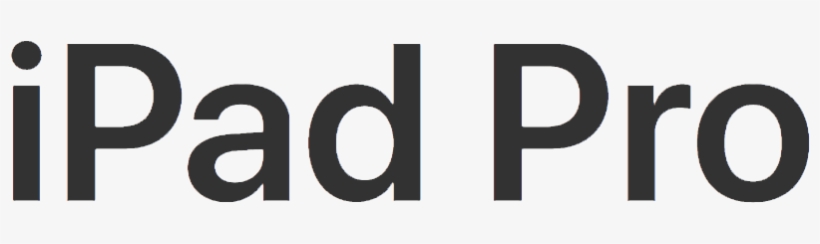 Apple Ipad Pro Wordmark 2017 - Ipad Pro Logo, transparent png #2461918