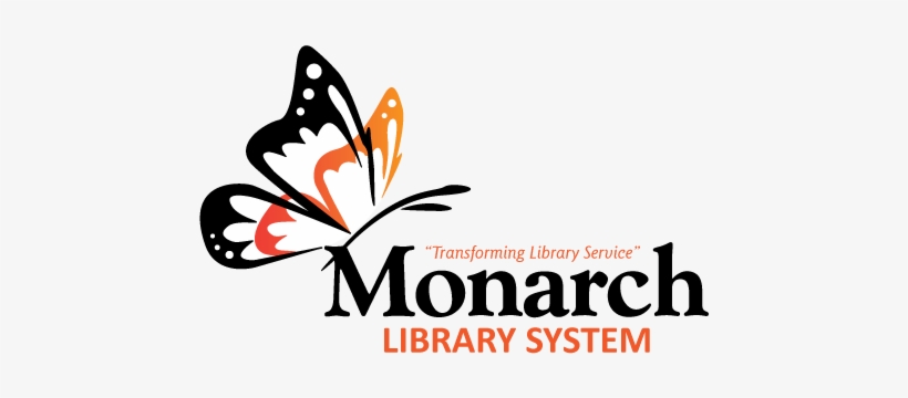 Monarch Library System Logo White Wings - Eastern Shores Library System, transparent png #2462870