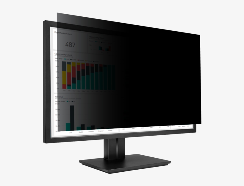 23” Adaptix Widescreen Monitor Privacy Screen - Computer Monitor, transparent png #2463076