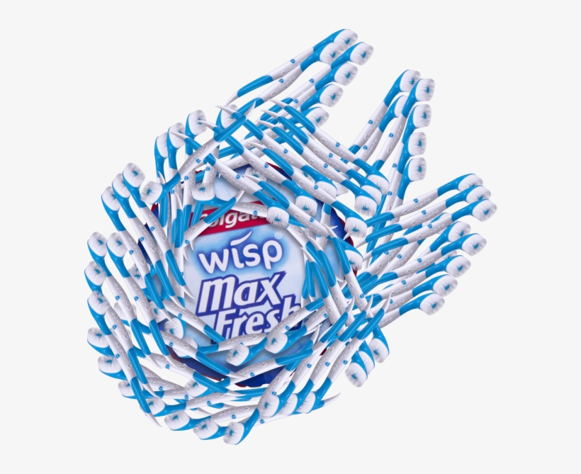 Colgate Wisp Png - Colgate Wisp Portable Mini-brush Max Fresh Peppermint, transparent png #2463203