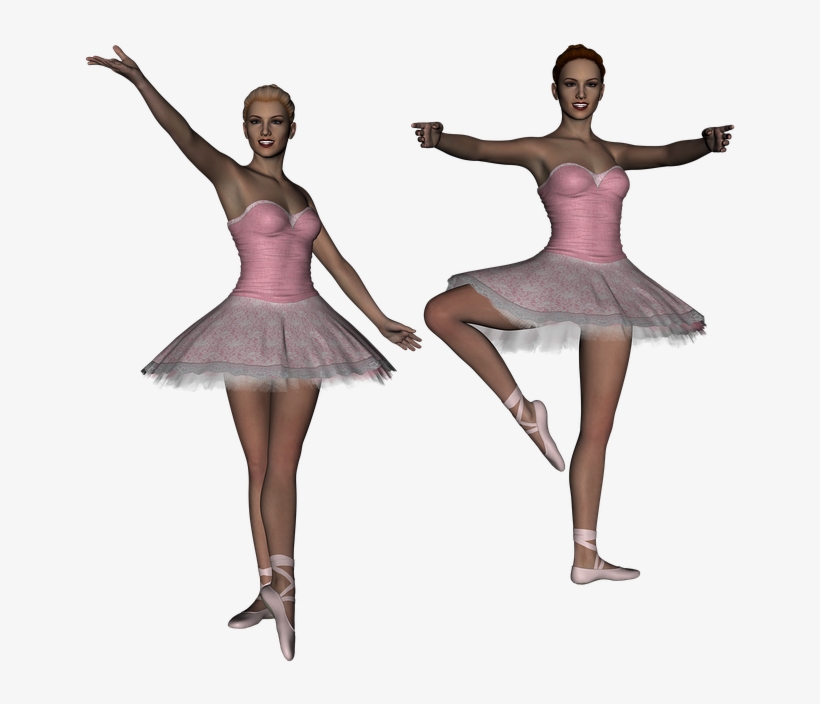 Ballet, Ballerina, Dancer, Girl, 3d, Render, Tutu - Ballet, transparent png #2464086