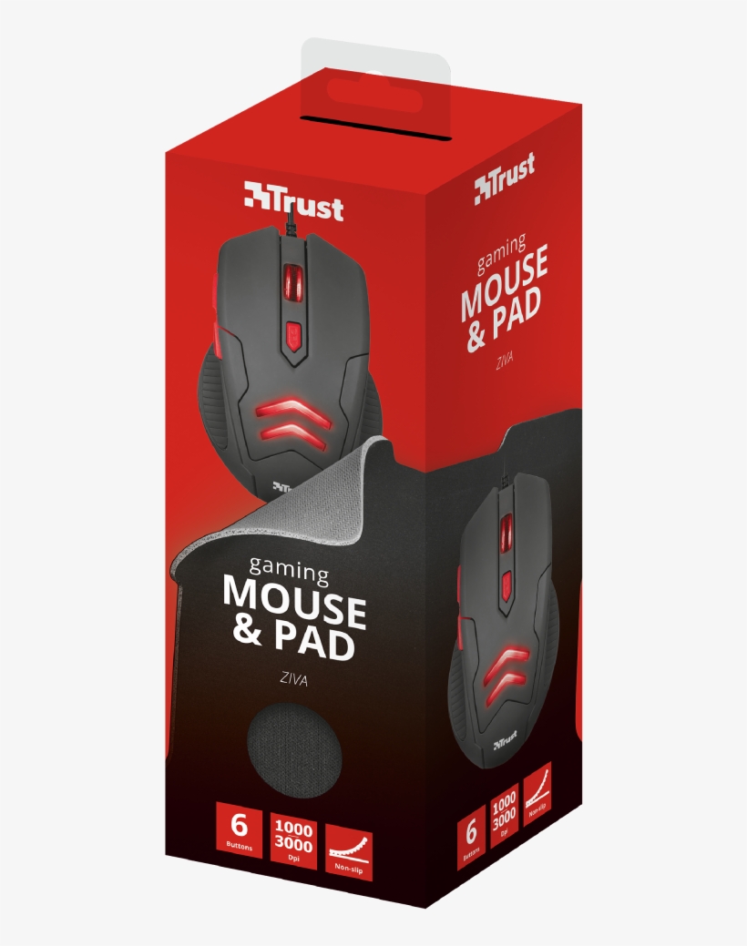 Ziva Gaming Mouse - Trust Megapixel Usb2 Auto Focus Webcam Wb-6300r Web, transparent png #2464195