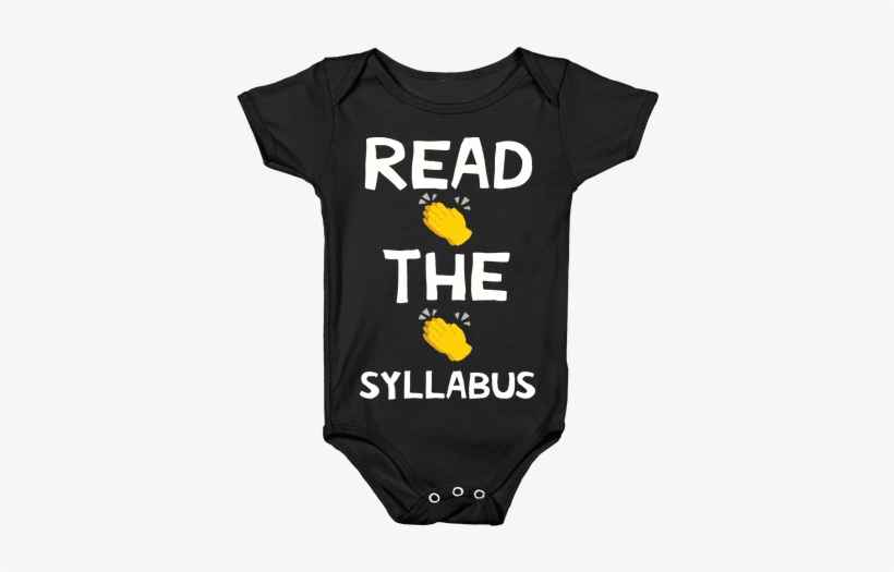 Read The Syllabus Clap Emoji Baby Onesy - Baby Suit Fullmetal Alchemist, transparent png #2464431