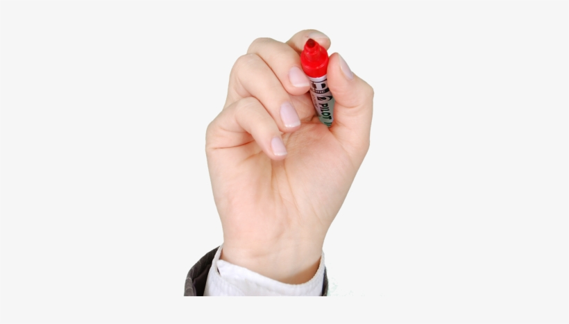 Hand With Marker Png Transparent Image - Pen Png, transparent png #2464761