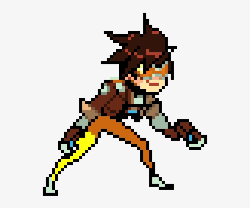 Tracer - Overwatch Tracer Pixel Spray, transparent png #2465067