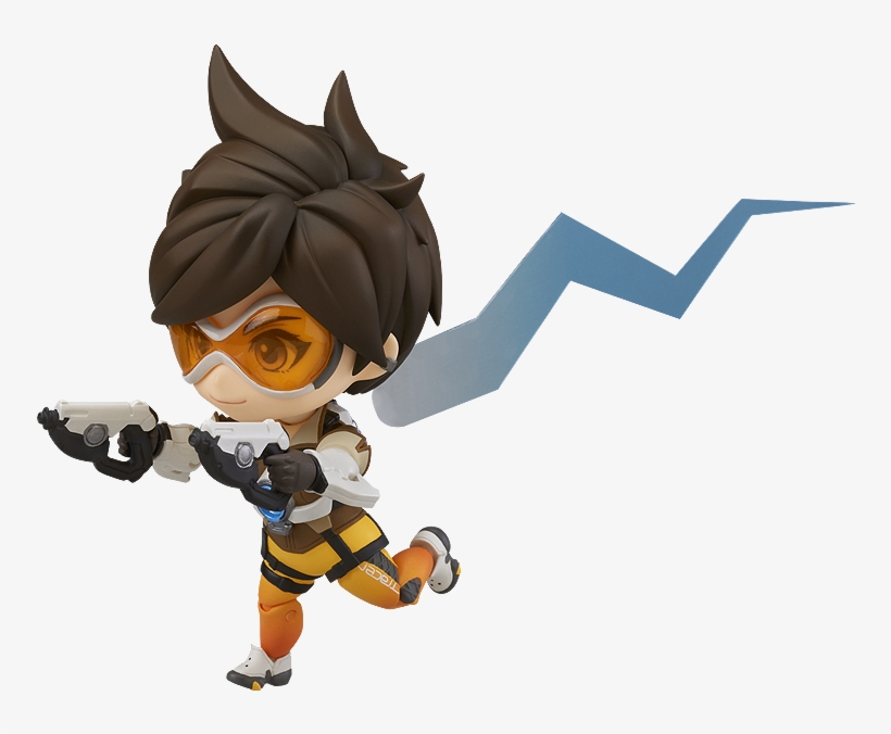 The Visual Effect For Tracer's Blink Ability Is An - Nendoroid No. 730 Overwatch: Tracer Classic Skin Edition, transparent png #2465068