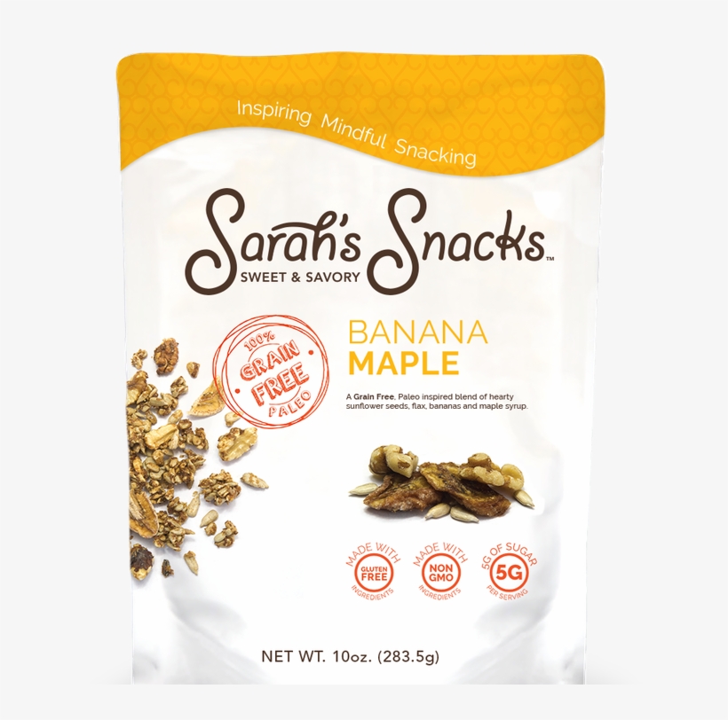 Grain-free Banana Maple Snacks - Sarah's Snacks, transparent png #2465342