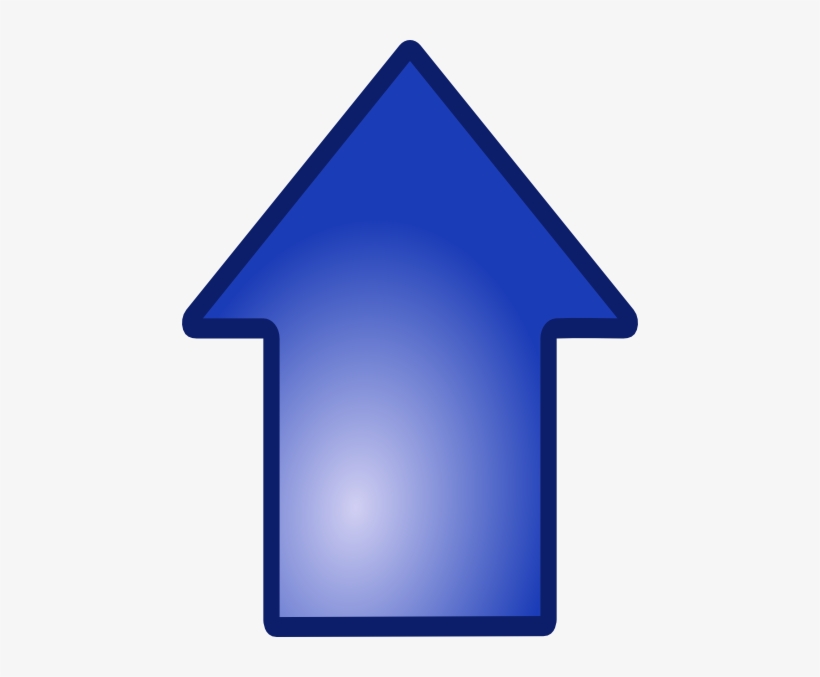 Big Blue Up Arrow Png Clip Art, transparent png #2465399