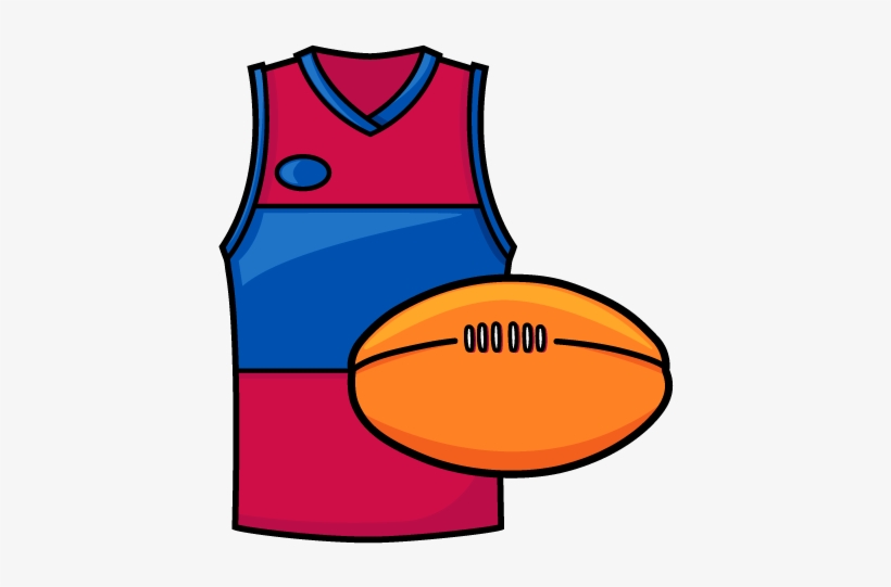 X1 Football Per Auskicker - Cartoon Football Afl, transparent png #2465750