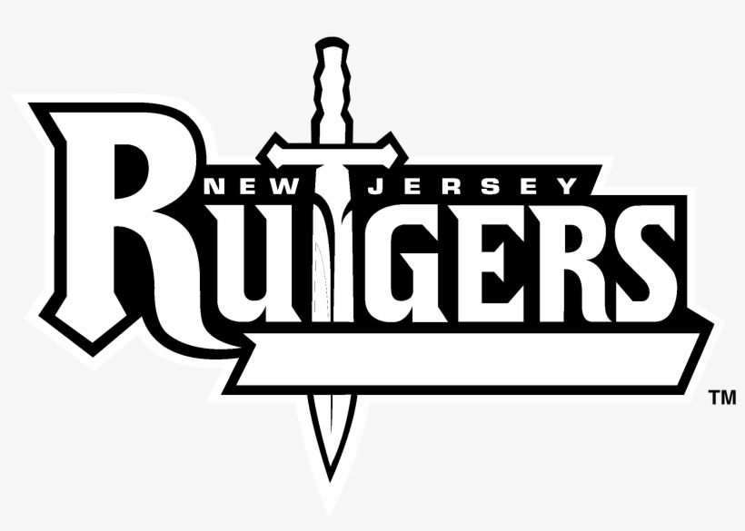 Rutgers Scarlet Knights Logo Black And White - Rutgers Scarlet Knights, transparent png #2466859
