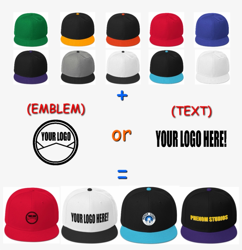 Snapback Hat With Your Brand/logo Name - Logo, transparent png #2467680