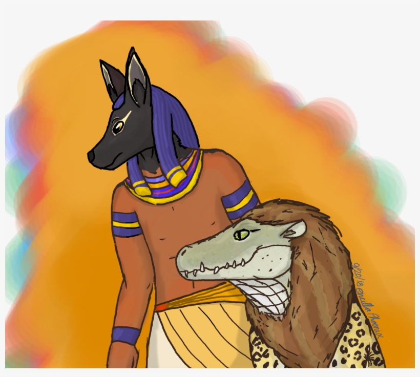 Anubis And Ammut - Anubis, transparent png #2469579