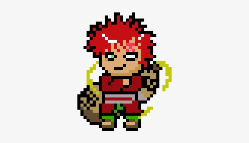 Gaara - Gaara En Pixel Art Png, transparent png #2469662