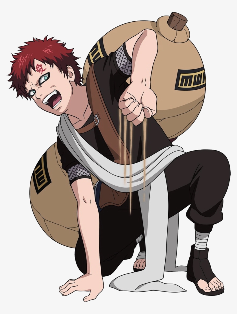 Gaara - Naruto Gaara Chunin Exam Cosplay Costume, transparent png #2469685