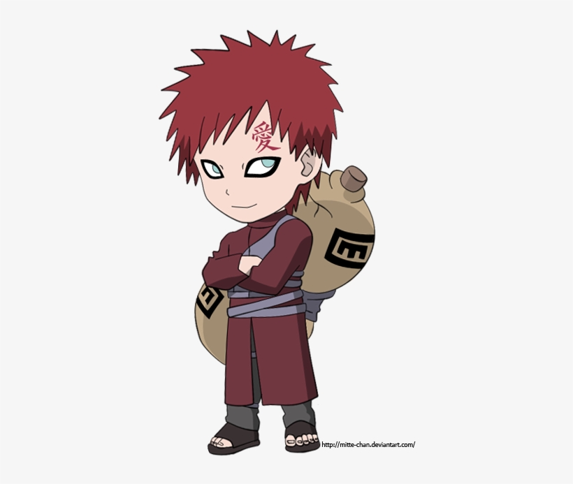 Gaara Shippuden Chibi By Mitte-chan - Naruto Gaara Chibi, transparent png #2469736