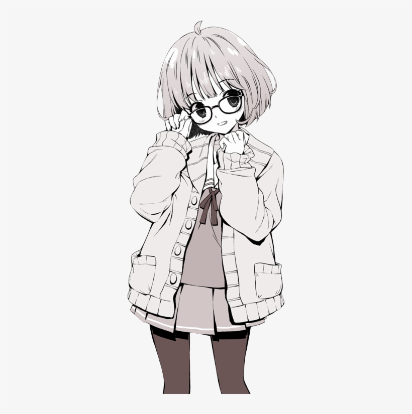 Free Anime Love Black And White Tumblr - Beyond The Boundary Mirai Manga, transparent png #2469827