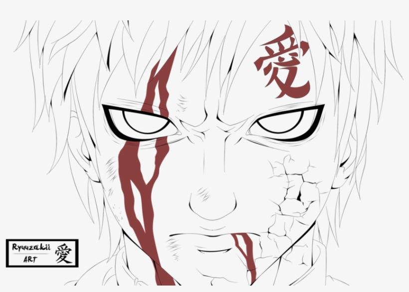 Png Freeuse Stock Collection Of Free Gaara Drawing - Gaara, transparent png #2469968