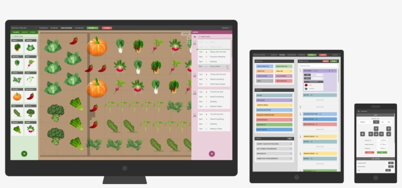 Farmbot Genesis Web App On Different Devices - Farm Bot Genesis, transparent png #2470029