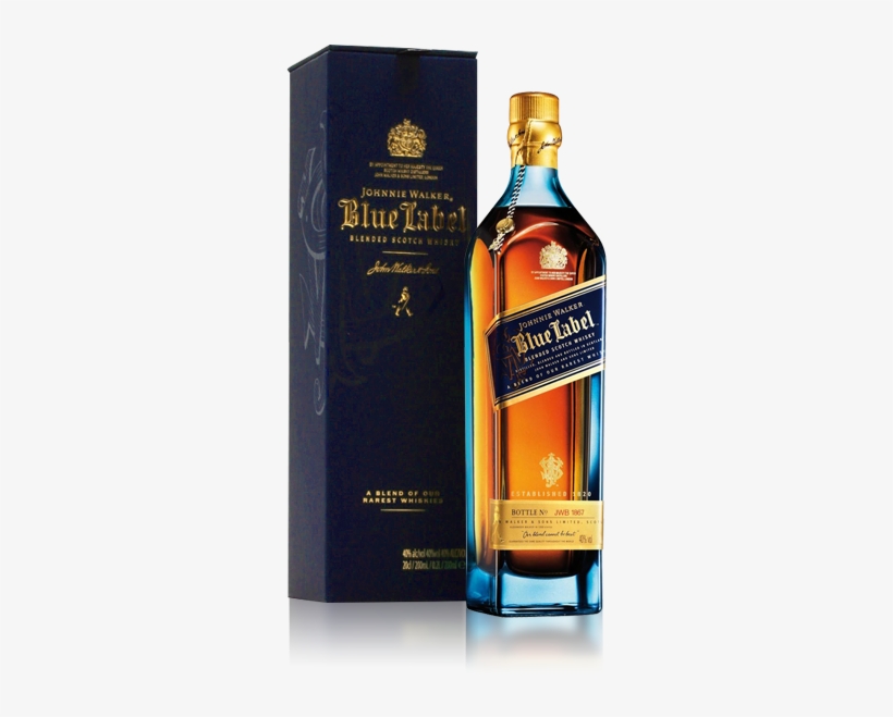 Johnnie Walker Small Bottle - Johny Walker Blue Label 1l, transparent png #2470257