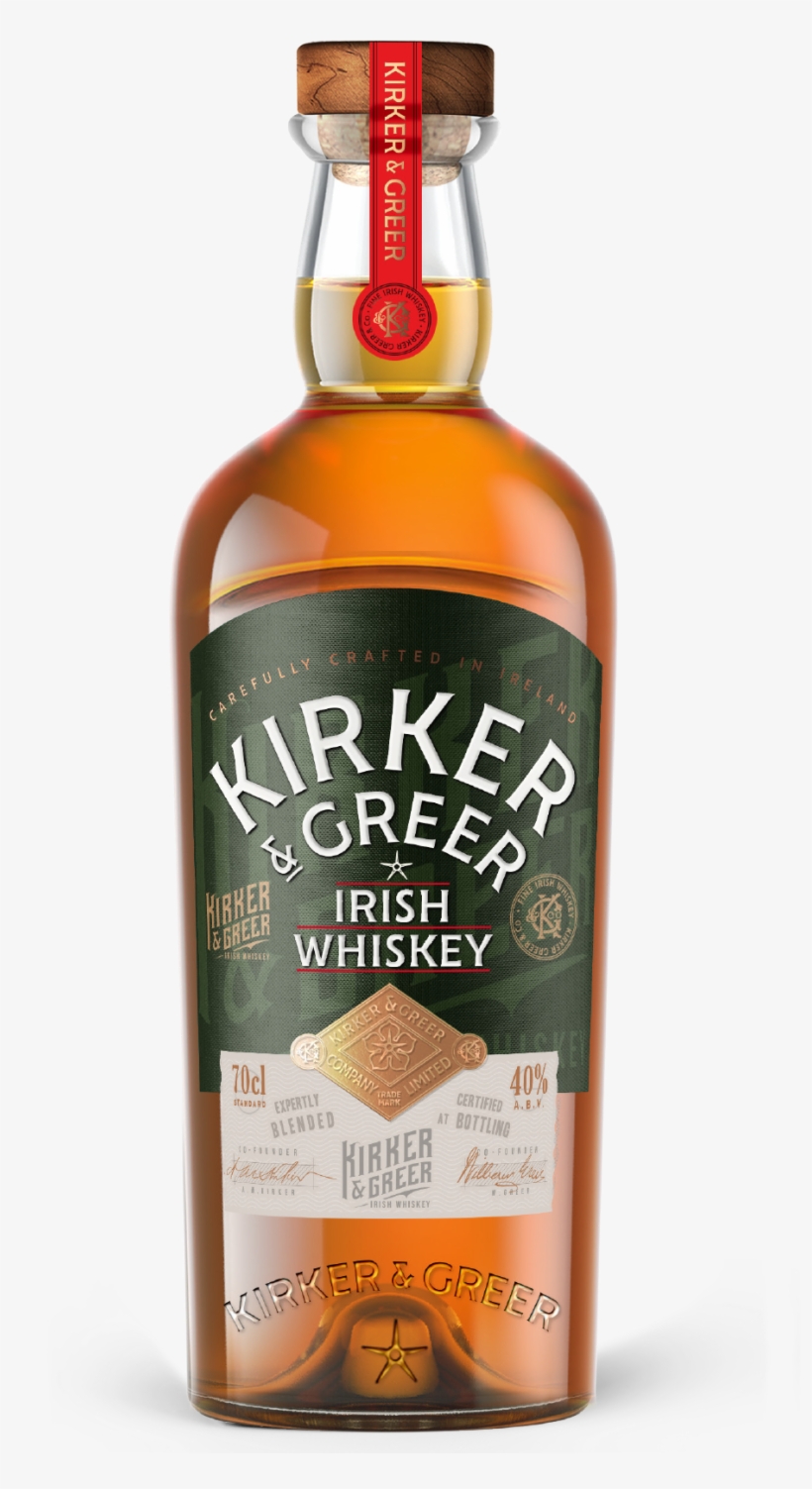Kirker Greer Irish Whiskey Bottle - Liquor, transparent png #2470689