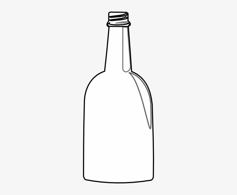 Large Whiskey Bottle Outline, transparent png #2470753