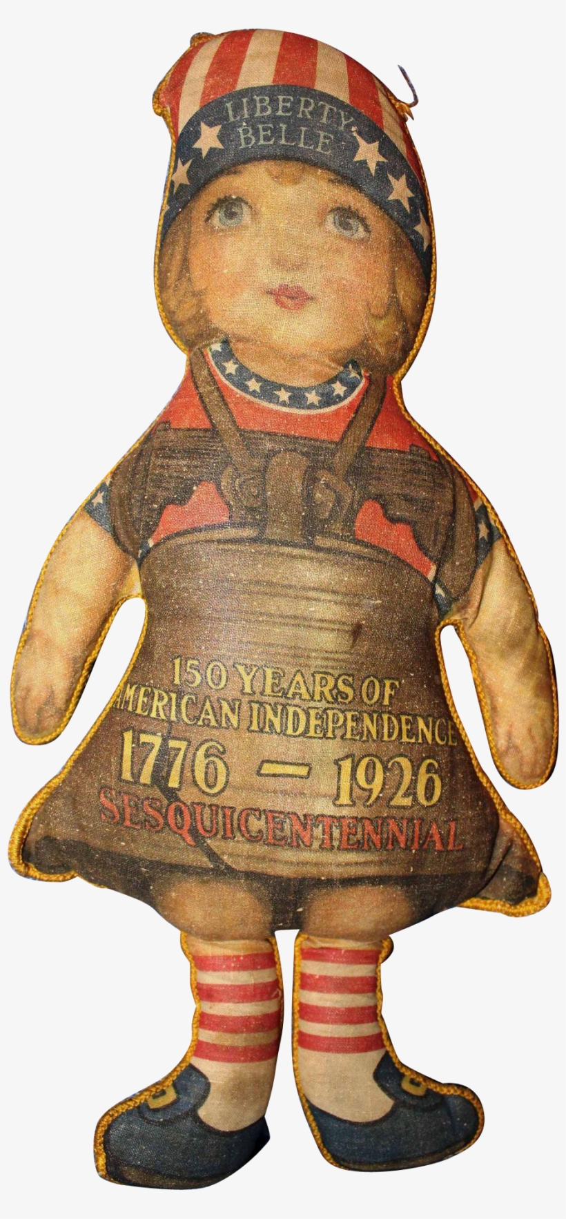 Liberty Bell Doll From Sesquicentennial - Doll, transparent png #2470795