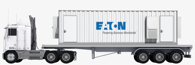 Container On A Flatbed - Intermodal Container, transparent png #2471131