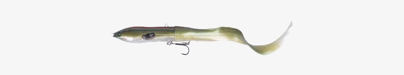 50258 3d Hard Eel Tail Bait 17cm 40g 10 Green Silver - Savage Gear 3d Hard Eel 17cm - Green Silver 17cm 40g, transparent png #2471597