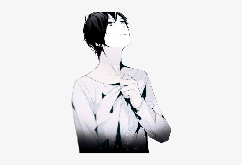 Anime Boy Sad Render, transparent png #2471825