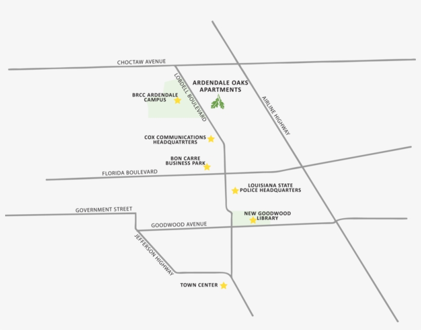 Simplified Map Ardendale - Diagram, transparent png #2472272