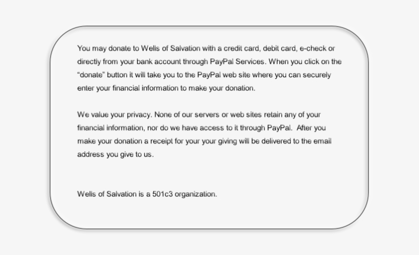 Wells Of Salvation Audio Ebooks Wells Of Salvation - Donation, transparent png #2472503