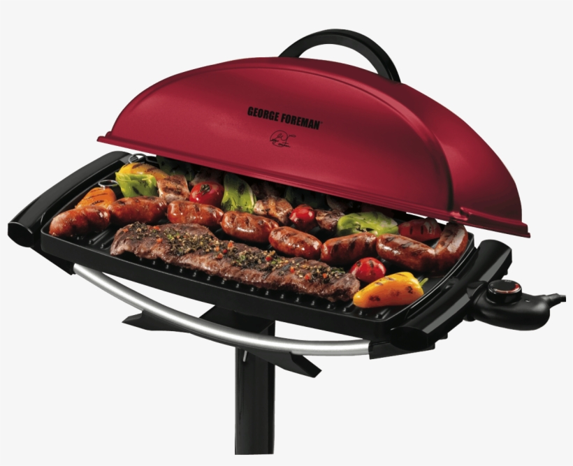 New George Foreman Ggr201rau Indoor/outdoor Bbq Grill - George Foreman Bbq Grill, transparent png #2472670