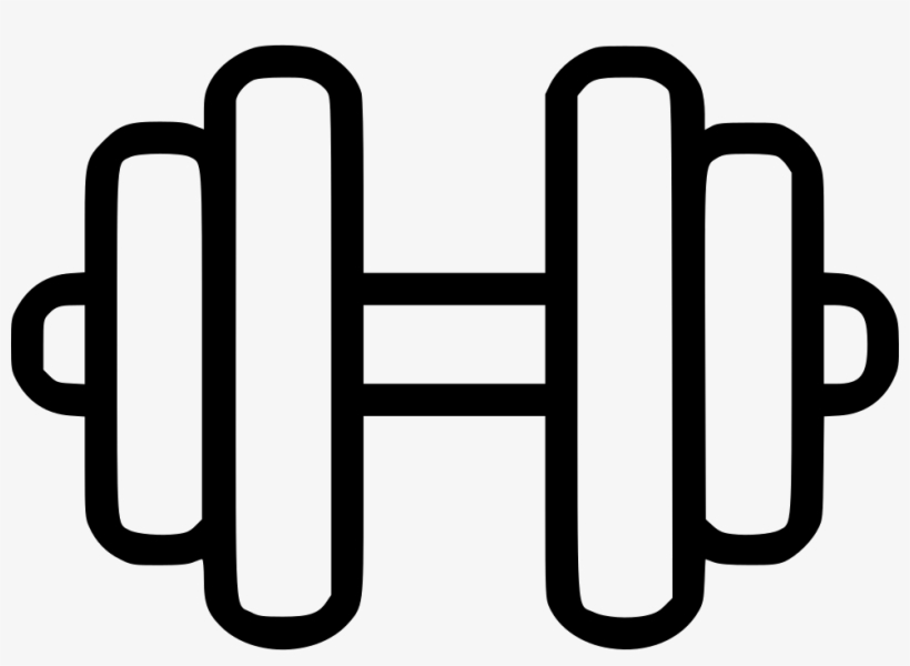 Gym Exercise Effort Gymnastics Activity Fit Weight - Dumbbell Clip Art, transparent png #2472894