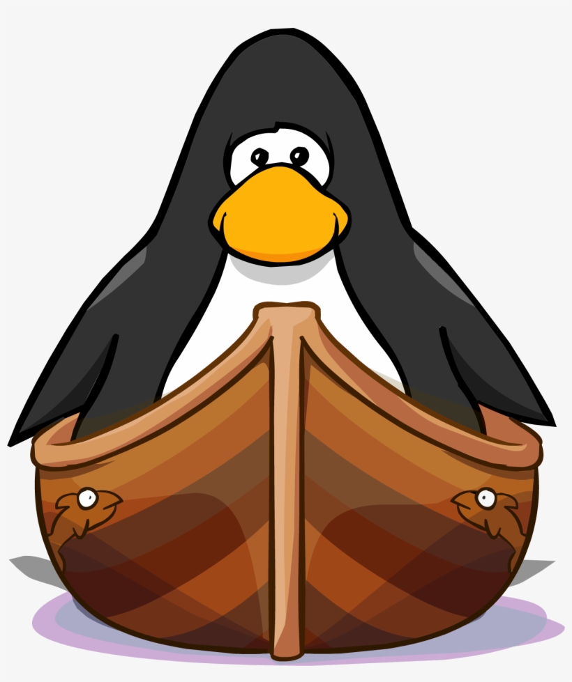 Wooden Canoe On A Player Card - Club Penguin Paintbrush, transparent png #2473528
