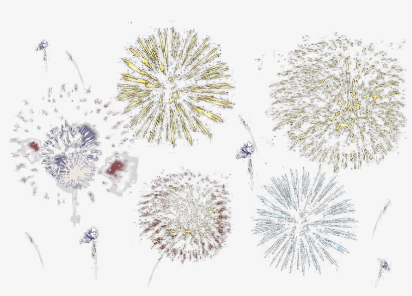 Fireworks Set Circle - Prata Fogos De Artificio Png, transparent png #2473825