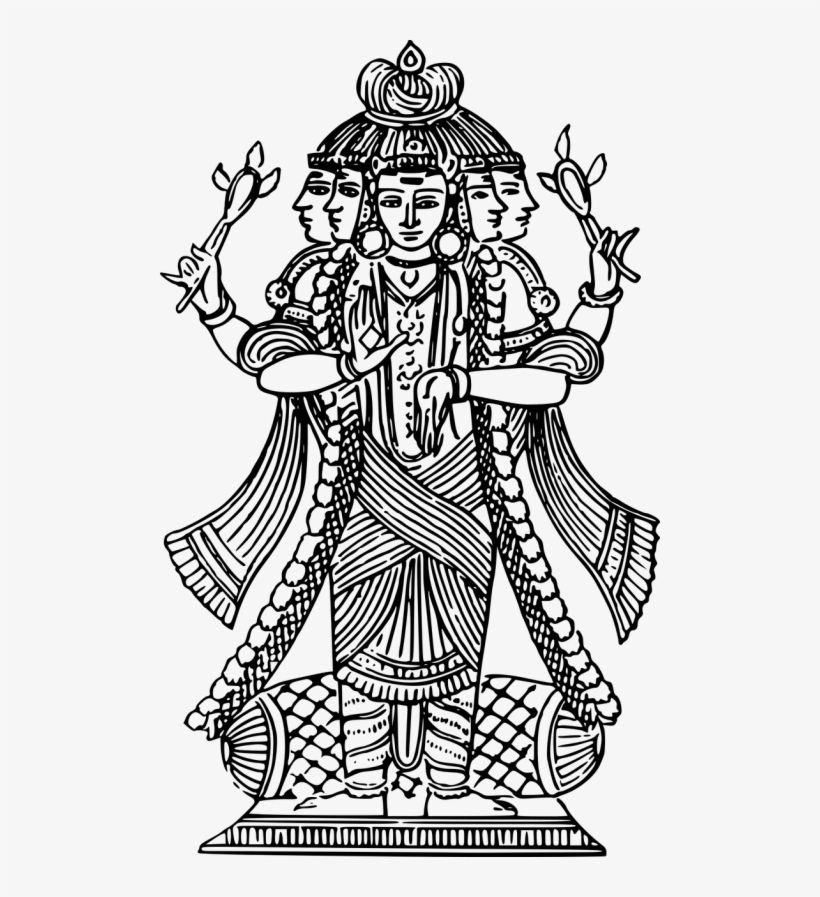 Vector Graphics - Black And White Of Shiva, transparent png #2475176