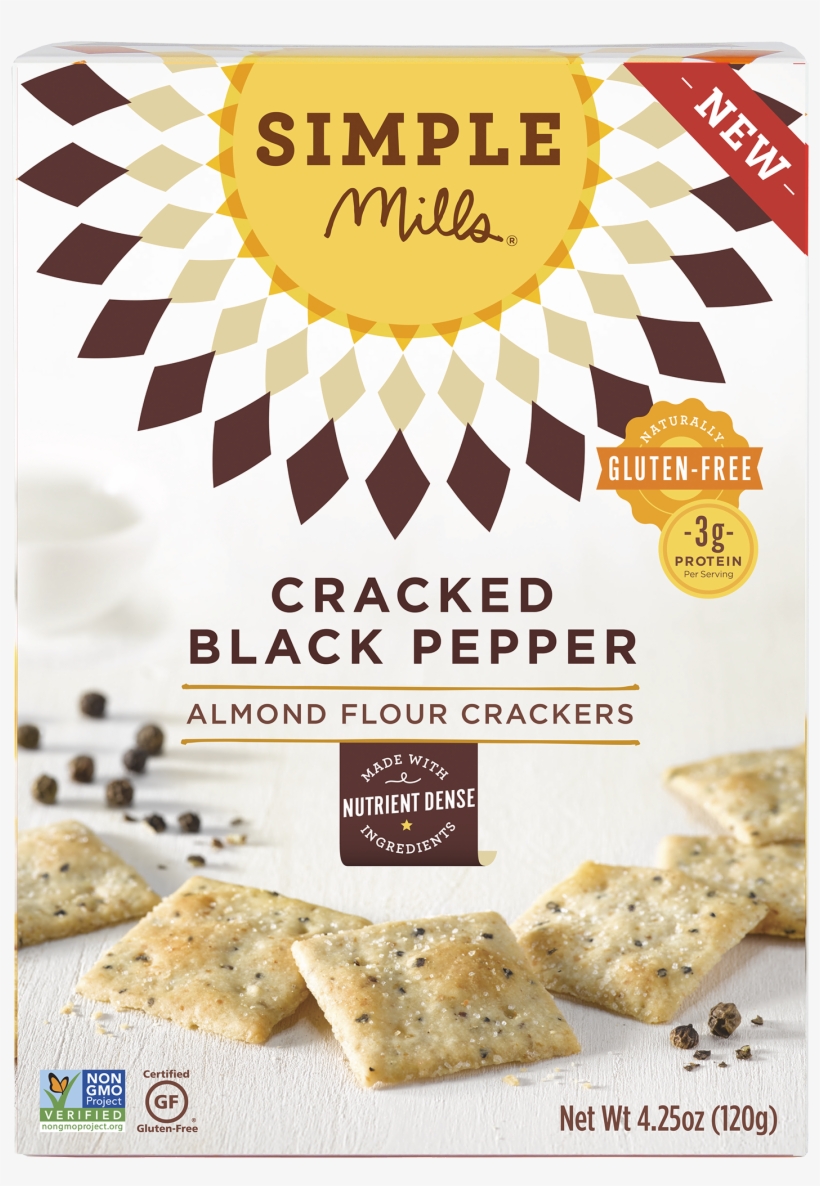Simple Mills Almond Flour Farmhouse Cheddar Crackers, transparent png #2475445