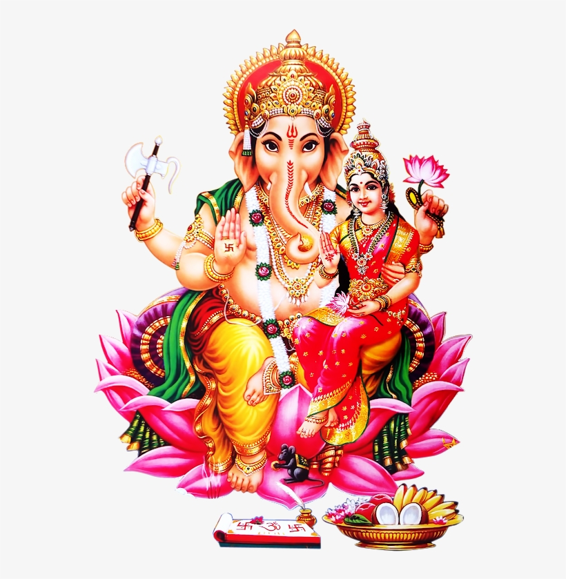 Lord Vinayaka Hd Png Image Free Downloads For Vinayaka - Lakshmi Ganesh, transparent png #2475523