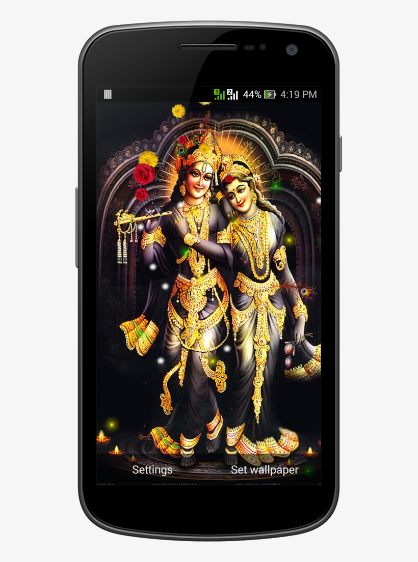 Radhe Krishna Live Wallpaper - Jai Shree Krishna Good Morning, transparent png #2476388