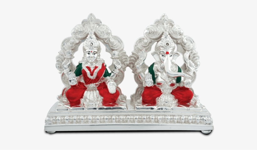 Laxmi Ganesh Pair - Ganesh And Laxmi Png, transparent png #2476392