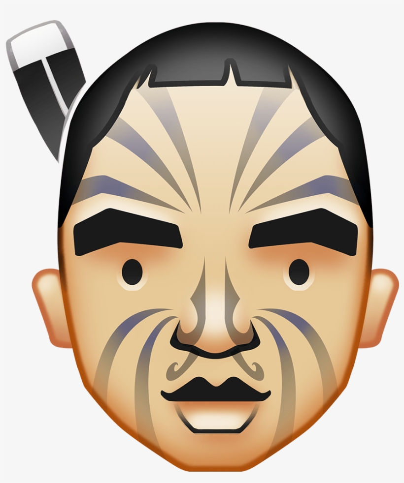Apple Face Free Library Techflourish Collections - Maori Emoji, transparent png #2476780
