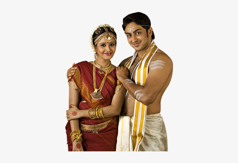 Iyengar Bride And Groom, transparent png #2476897