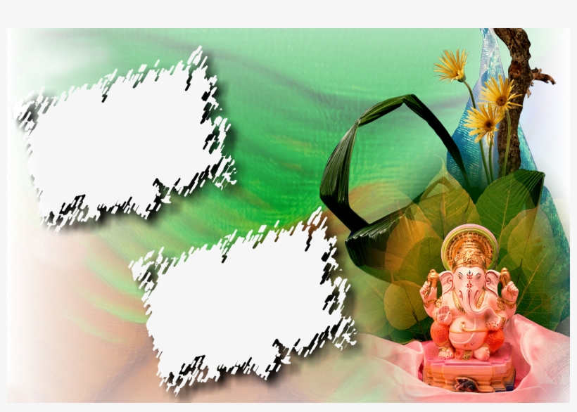 God Ganesh - Ganesh Photo Frame Png, transparent png #2477368