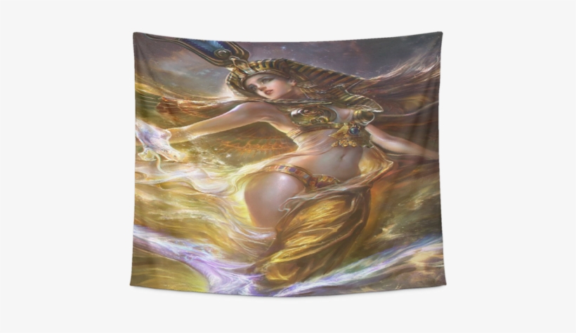 Goddess Isis Egyptian Spiritual Art Tapestry - Art, transparent png #2477438