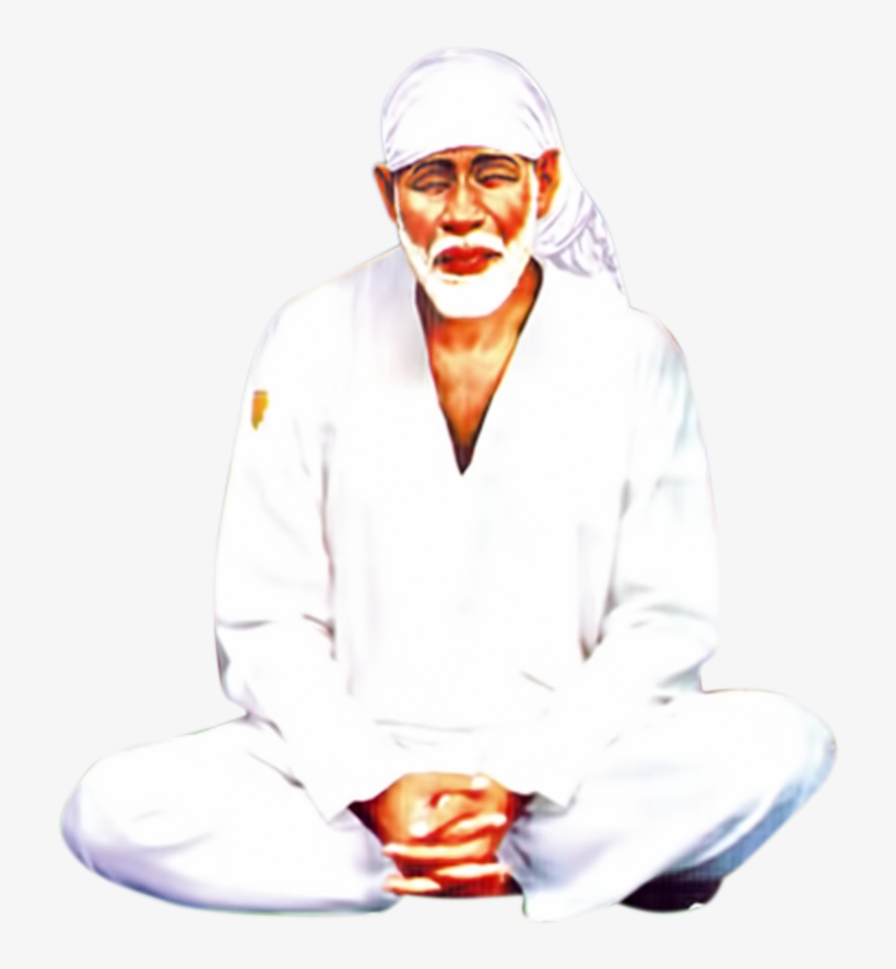 Lord Sai Baba Dyana Png Images Transparent Background - Sai Baba Png Hd, transparent png #2478689