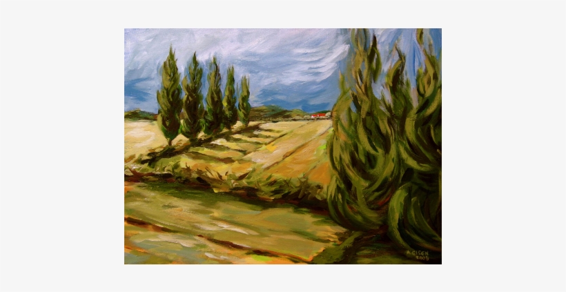 Glass - Tuscan Landscape, transparent png #2480294