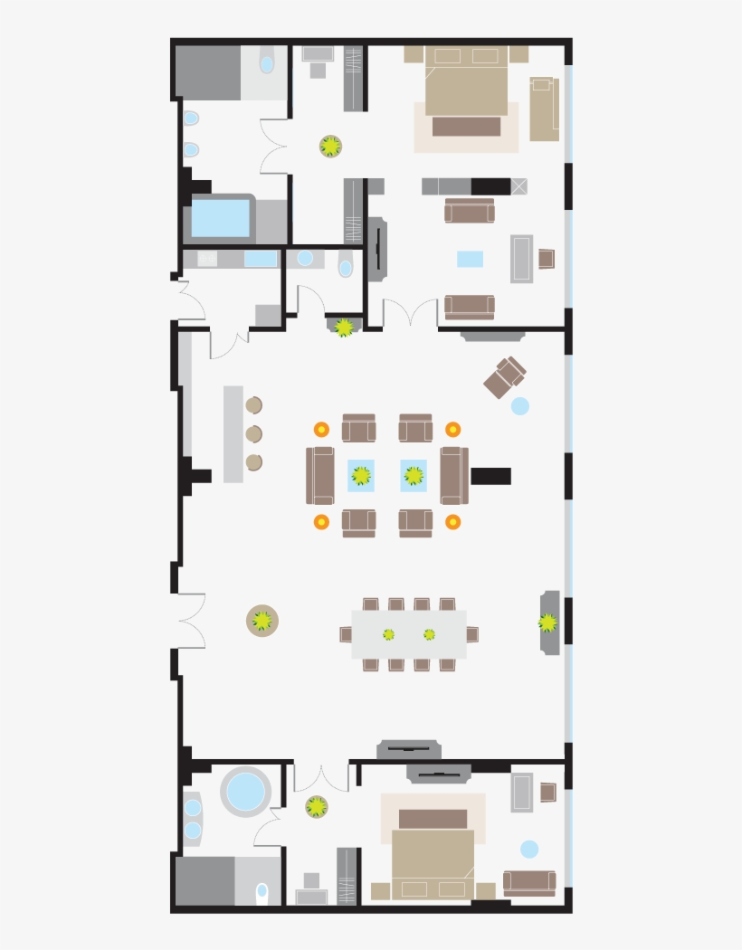 Room Type, Features - Flat Plan Floor Phnom Penh, transparent png #2480452