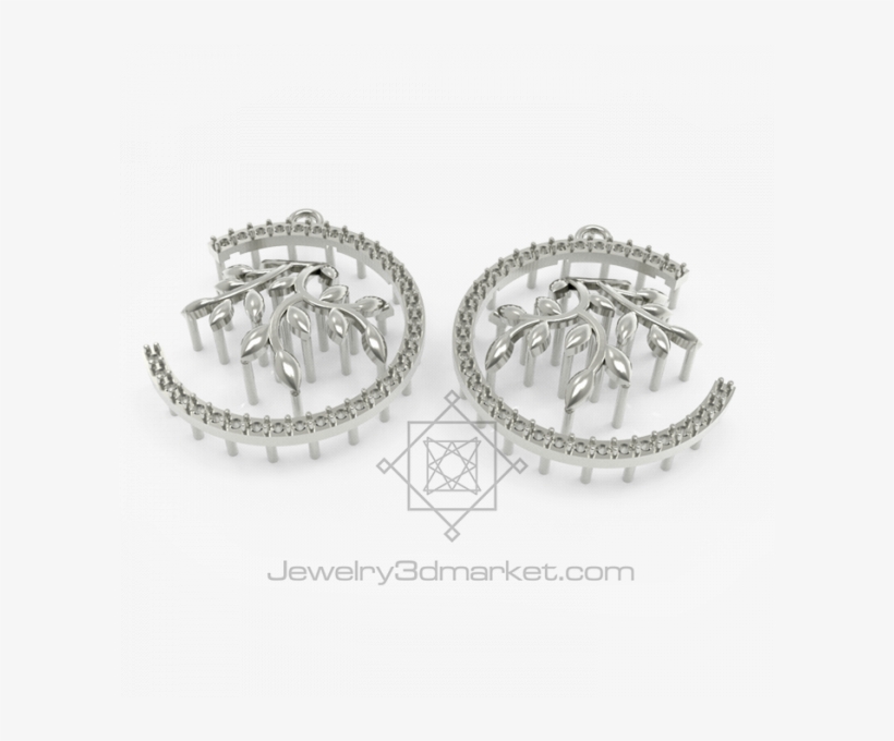 Earrings Model For D Printer Design Pinterest - Earring, transparent png #2480655