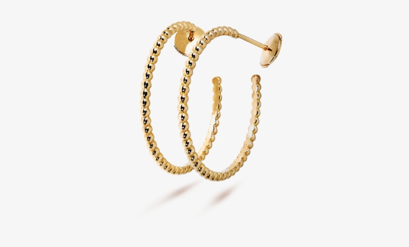 Perlée Pearls Of Gold Hoop Earrings, Small Model, - Van Cleef & Arpels Earring, Pearls Of Gold &, transparent png #2480731