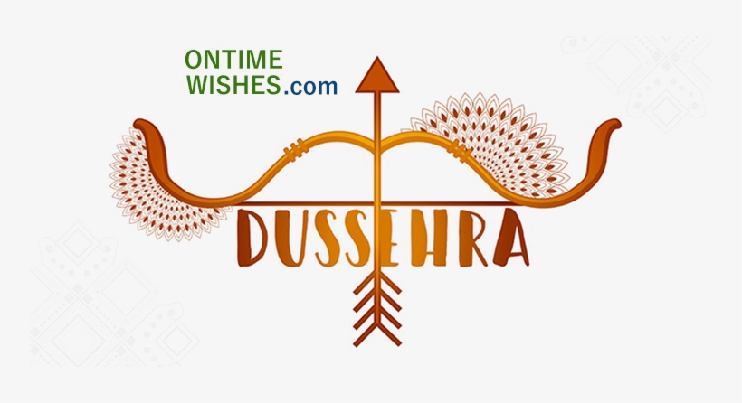 Dussehra Png Image Background - Happy Dussehra Text Png, transparent png #2481226